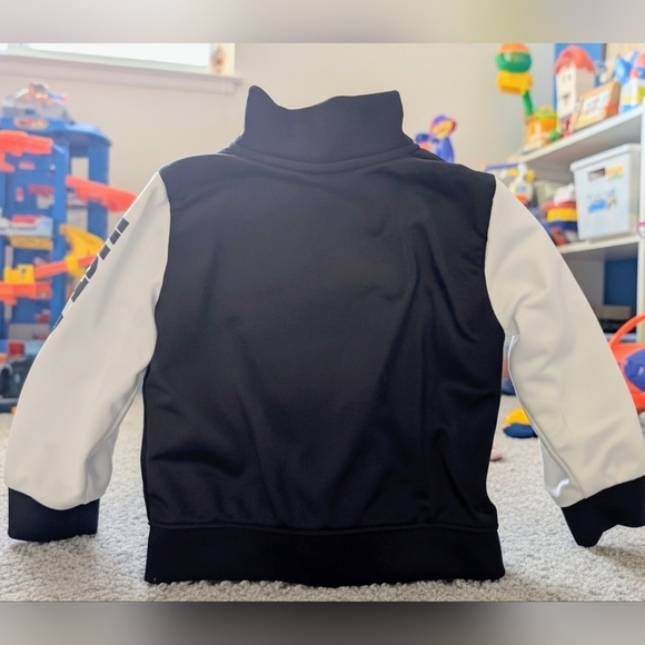 Nike Infant 2 Piece Track Suit~Size 12 Months~Just Do It Logo~Black & White - Picture 3 of 7